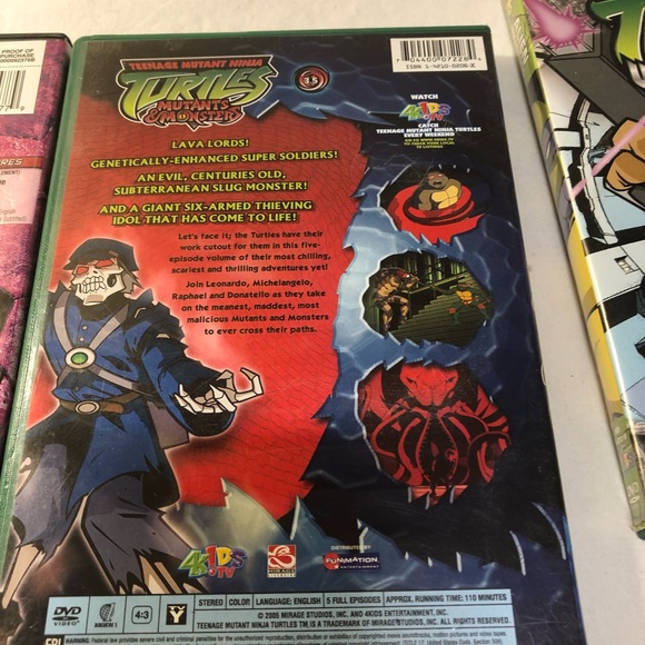 TMNT Teenage Murant Ninja Turtles DVD Lot - Retreat 1,2,3 Movies Read - Picture 7 of 11